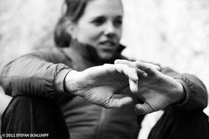 Nina Caprez - Nina Caprez and the first female ascent of Silbergeier, Rätikon, Switzerland