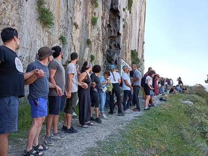 Paligremnos, Plakias, Crete, Greece - Protests to protect Paligremnos - Plakias on the island of Crete in Greece