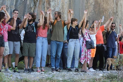 Paligremnos, Plakias, Crete, Greece - Protests to protect Paligremnos - Plakias on the island of Crete in Greece