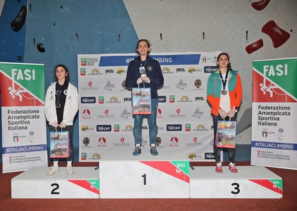 Campionato Italiano Giovanile di arrampicata sportiva - Podio Boulder Femminile, Campionato Italiano Giovanile di arrampicata sportiva