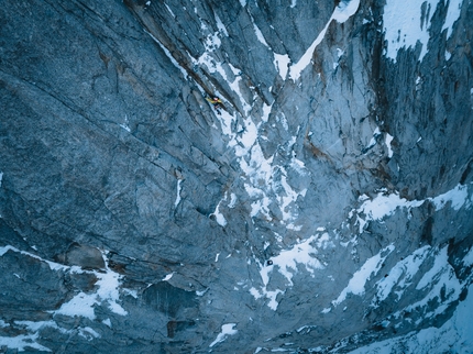 Grandes Jorasses, Direttissima, Punta Walker, Charles Dubouloz, Clovis Paulin, Symon Welfringer  - Charles Dubouloz, Clovis Paulin & Symon Welfringer sulla Direttissima alla Punta Walker della Grande Jorasses (09-13/02/2023)