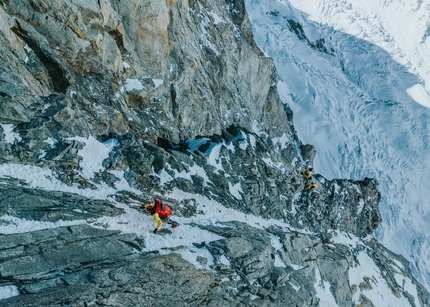 Grandes Jorasses, Direttissima, Punta Walker, Charles Dubouloz, Clovis Paulin, Symon Welfringer  - Charles Dubouloz, Clovis Paulin & Symon Welfringer sulla Direttissima alla Punta Walker della Grande Jorasses (09-13/02/2023)