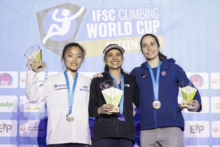 Coppa del Mondo Boulder 2023 Bressanone - 1. Chaehyun Seo 2. Natalia Grossman 3. Stasa Gejo, Coppa del Mondo Boulder 2023 Bressanone