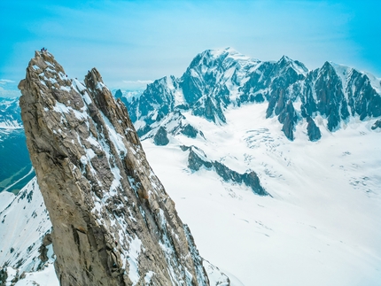 Cœur de Géant repeated on Dent du Géant by Mathis Garayt, Arthur Poindefert, Kilian Moni