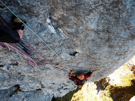 Sympathy for the Devil, Torre Costanza, Grigna Meridionale, Saverio De Toffol, Jorge Leonel Palacios - Sul primo tiro di Sympathy for the Devil alla Torre Costanza in Grignetta (Saverio De Toffol, Jorge Leonel Palacios 2022