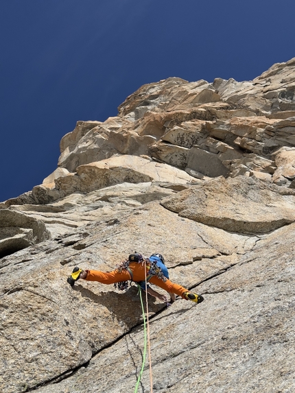 L’Or du temps, Grand Capucin, Monte Bianco, Marco Sappa - Marco Sappa su L’Or du temps, Grand Capucin, Monte Bianco