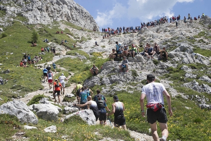 Transcivetta Karpos 2023 - Transcivetta Karpos 2023: la salita alla Forcella Coldai e il pubblico