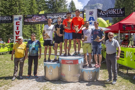 Transcivetta Karpos 2023 - Podio maschile Transcivetta Karpos 2023: 2. Luca Cagnati & Lorenzo Cagnati 1. Tiziano Moia & Giulio Simonetti 3. Eddj Nani & Luca Fabris