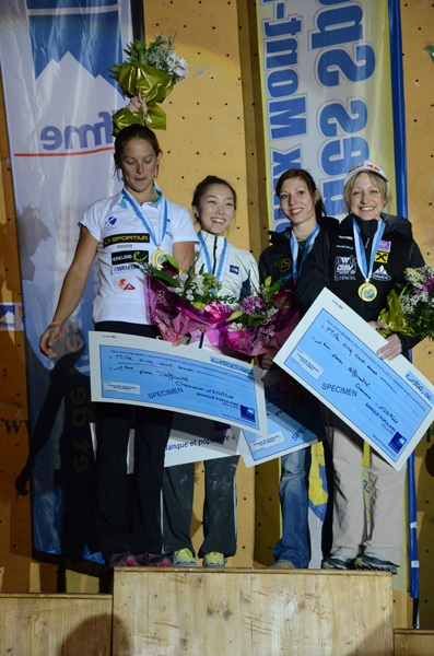Climbing World Cup 2011 - Caroline Ciavaldini, Jain Kim, Mina Markovic, Angela Eiter: Climbing World Cup 2011 in Chamonix