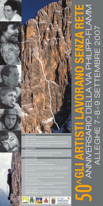 Alpinismo: 50 anni del Philipp - Flamm alla Civetta