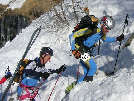 XIII Tour du Rutor: sci alpinismo da grande corsa - 9/04/2007 Arvier, Val d’Aosta: il podio del XIII Tour du Rutor va agli atleti dell’esercito della Scuola Militare Alpina che confermano la loro grande tradizione nella classica gara dello sci alpinismo valdostano.