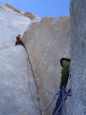 Anthamatten and Berthod in Patagonia sweepstake - In February 2007 Cyrille Berthod and Simon Anthamatten travelled to Patagonia for their first time ever and climbed 8 major peaks in the Fitz Roy massif - De L’S, Saint Exupery, St.Raphael, Poincenot, Fitz Roy, Mermoz, Guillaumet and Cerro Torre.