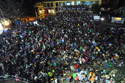 Climbing World Championship Arco: Lead - The great crowd at Arco
