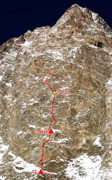 K2 Russian West Face expedition - A Russian team led by Victor Kozlov is attempting new line up the west face of K2 (8611m).