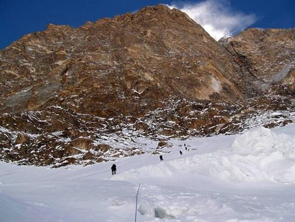 K2 Russian West Face expedition - A Russian team led by Victor Kozlov is attempting new line up the west face of K2 (8611m).