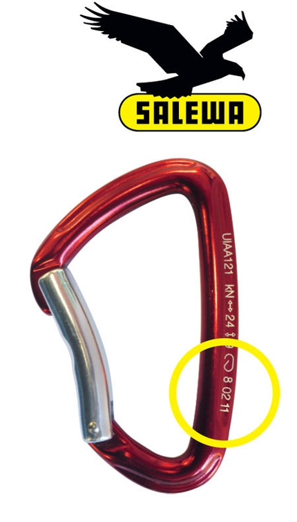 Recall and substitution: Carabiner Salewa Salewa Hot G2 – series 02 11 and 03 11