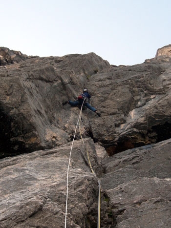 Nuvole Barocche alla Civetta: prima ripetizione per Baù e Beber - Il 15-16 luglio prima ripetizione per Alessandro Baù e Alessandro Beber di Nuvole Barocche (1240m, IX sup., A2) sulla parete nord ovest della Civetta (Dolomiti) aperta da Venturino De Bona e Piero Bez nel 1999.