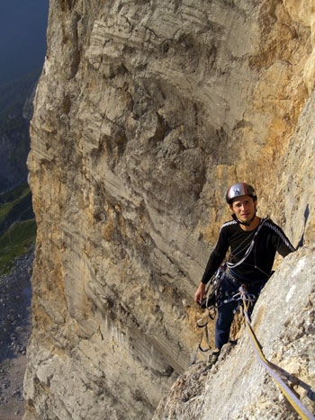 Nuvole Barocche alla Civetta: prima ripetizione per Baù e Beber - Il 15-16 luglio prima ripetizione per Alessandro Baù e Alessandro Beber di Nuvole Barocche (1240m, IX sup., A2) sulla parete nord ovest della Civetta (Dolomiti) aperta da Venturino De Bona e Piero Bez nel 1999.