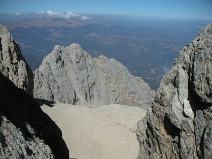 Gran Sasso d'Italia - Traversata delle Tre Vette: dalla Forchetta del Calderone il Corno Piccolo