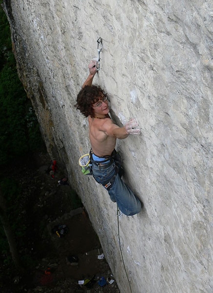 Adam Ondra climbing interview - Interview with the 14 year old Czech climber after his repeats of Abysse 9a (Gorges du Loup), Speed 8c+  (Voralpsee) and Silbergeier (Rätikon).