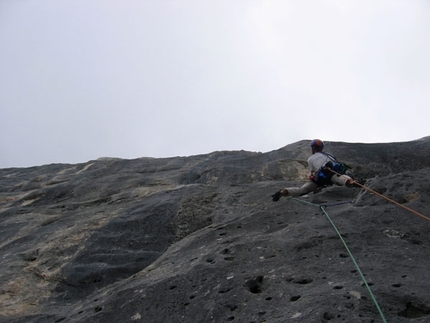 Filtro Magico on Spiz d’Agner repeated by Roverato and De Giuli - On 22/09 Alessio Roverato and Alberto De Giuli repeated Filtro Magico, XI A3 on the south face of the Spiz D’Agner (Dolomites).