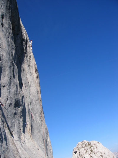 Filtro Magico on Spiz d’Agner repeated by Roverato and De Giuli - On 22/09 Alessio Roverato and Alberto De Giuli repeated Filtro Magico, XI A3 on the south face of the Spiz D’Agner (Dolomites).