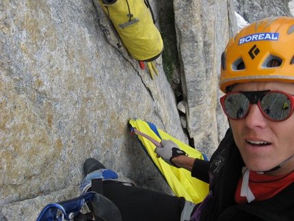 Silvia Vidal on Shipton Spire, Trango, Pakistan - In July Sílvia Vidal from Spain made the solo first ascent of 