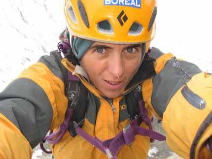 Silvia Vidal on Shipton Spire, Trango, Pakistan - In July Sílvia Vidal from Spain made the solo first ascent of 