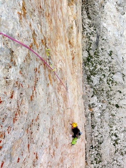 DoloMitiche - DoloMitiche - Peter Moser su Rosa Selvatica alla Torre Finestra.