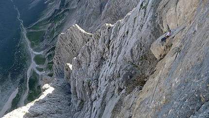 Ulina smer, major new route on Triglav