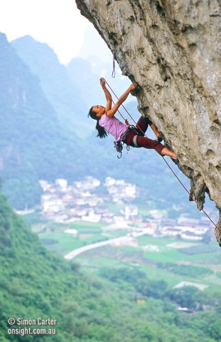 Rock climbing at Yangshuo, China - With Moon Hill, The White Mountain and 30 other crags, Yangshuo is one of the most important and interesting areas for rock climbing in China.