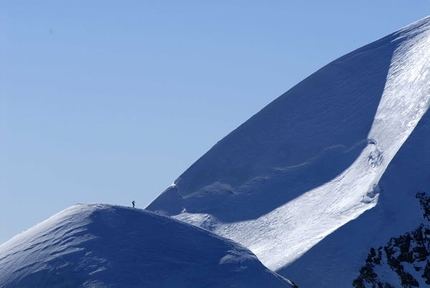 Tutte le cime del M.te Rosa più il Cervino - Discesa dal Polluce