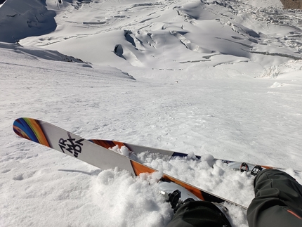 Bolivia scialpinismo, Irene Cardonatti, Paolo Armando - Scialpinismo sulle montagne della Cordillera Real in Bolivia: Huayna Potosì (6087m) lungo la French Route