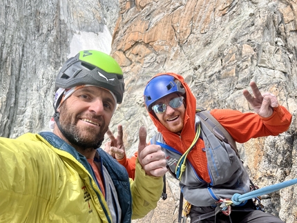 Roi du Siam, Mont Blanc, Niccolò Bruni, Gianluca Marra - The first ascent of 'Calcul du Roi' up Roi du Siam, Mont Blanc massif (Niccolò Bruni, Gianluca Marra 07/2023)