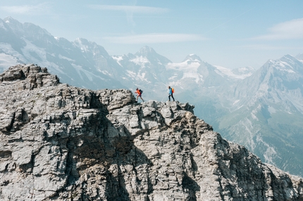 Vertical Jungfrau Marathon, Nadine Wallner, Simon Wahli - Nadine Wallner and Simon Wahli completing the Vertical Jungfrau Marathon on 23/07/2023