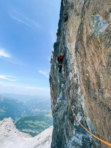 Vertical Jungfrau Marathon, Nadine Wallner, Simon Wahli - Nadine Wallner e Simon Wahli durante la Vertical Jungfrau Marathon il 23/07/2023