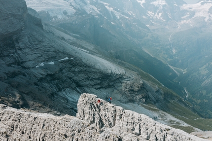 Vertical Jungfrau Marathon, Nadine Wallner, Simon Wahli - Nadine Wallner and Simon Wahli completing the Vertical Jungfrau Marathon on 23/07/2023