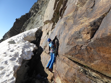 Aspettando Alice, Dent d’Ecot, Val Grande di Lanzo, Luca Brunati, Luca Enrico, Matteo Enrico - Aspettando Alice Dent d’Ecot: attacco