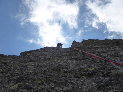 Aspettando Alice, Dent d’Ecot, Val Grande di Lanzo, Luca Brunati, Luca Enrico, Matteo Enrico - Aspettando Alice Dent d’Ecot: attrezzando gli ultimi tiri