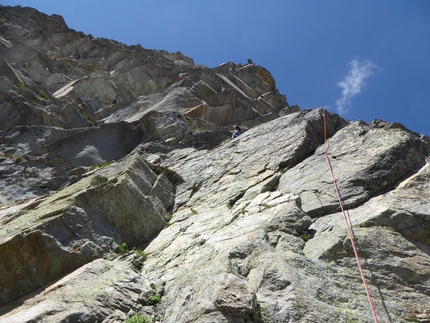 Aspettando Alice, Dent d’Ecot, Val Grande di Lanzo, Luca Brunati, Luca Enrico, Matteo Enrico - Aspettando Alice Dent d’Ecot: quinto tiro