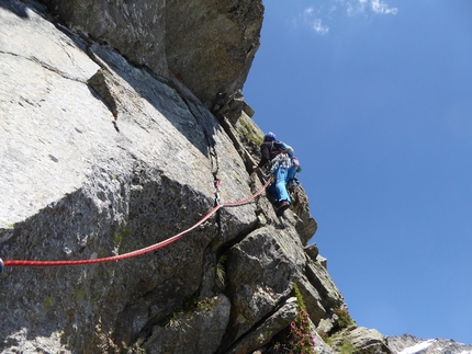 Aspettando Alice, Dent d’Ecot, Val Grande di Lanzo, Luca Brunati, Luca Enrico, Matteo Enrico - Aspettando Alice Dent d’Ecot: sesto tiro