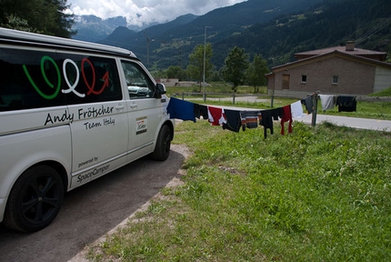 Red Bull X-Alps 2011 - La base di appoggio di Andreas Frötscher durante il Red Bull X-Alps 2011
