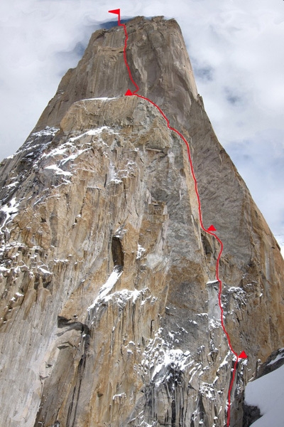 No Fear, new Russian route on Trango Nameless Tower