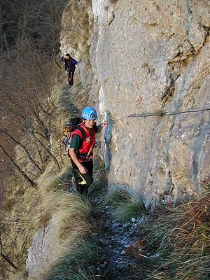 Sentiero attrezzato Monte Peurna