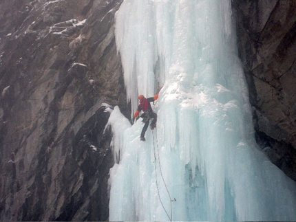 La stangata - La stangata: Francesco Vaudo nearing the topo of La Stangata (ph Maurizio Pellizzon)