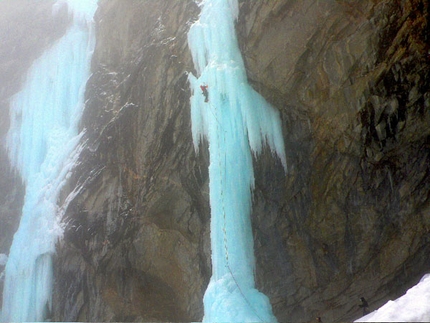 La stangata - La stangata: Francesco Vaudo nearing the topo of La Stangata (ph Maurizio Pellizzon)