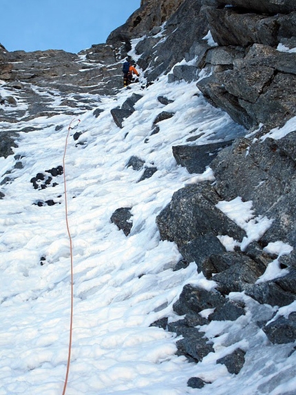 Grandes Jorasses, new Swedish variation up Pointe Young