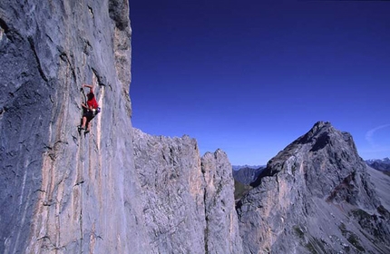 Silbergeier IV Kirchlispitze - Silbergeier: Pietro dal Prà. Photo Beat Kammerlander