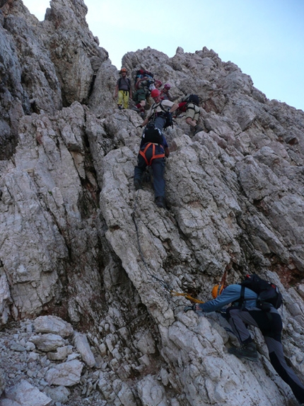 Via Ferrata Giovanni Lipella Tofana di Rozes - Via Ferrata Giovanni Lipella: Photo Tony Scott