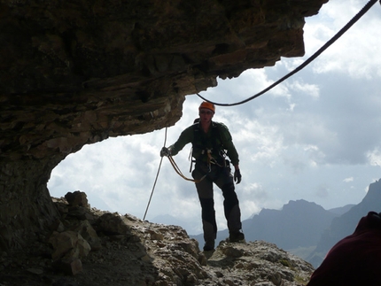 Via Ferrata Cesare Piazzetta Piz Boé - Via Ferrata Cesare Piazzetta: Photo Tony Scott